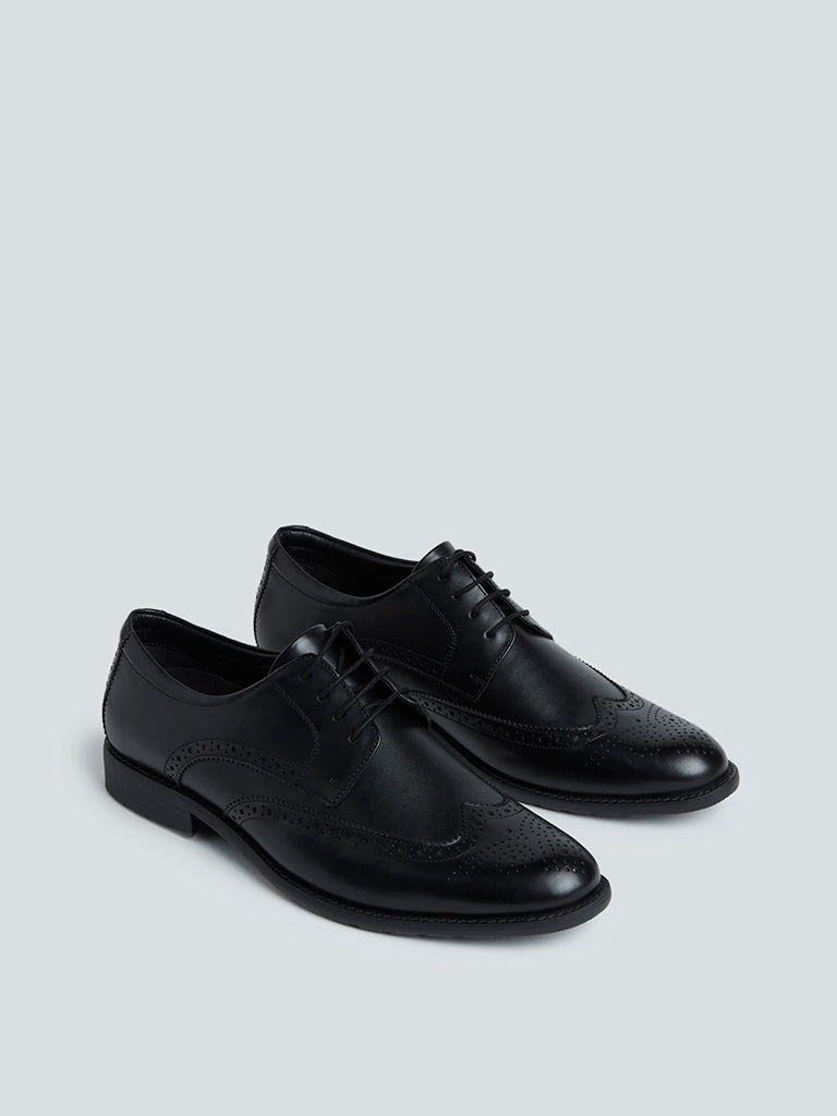 Soleplay Black Lace-Up Brogues